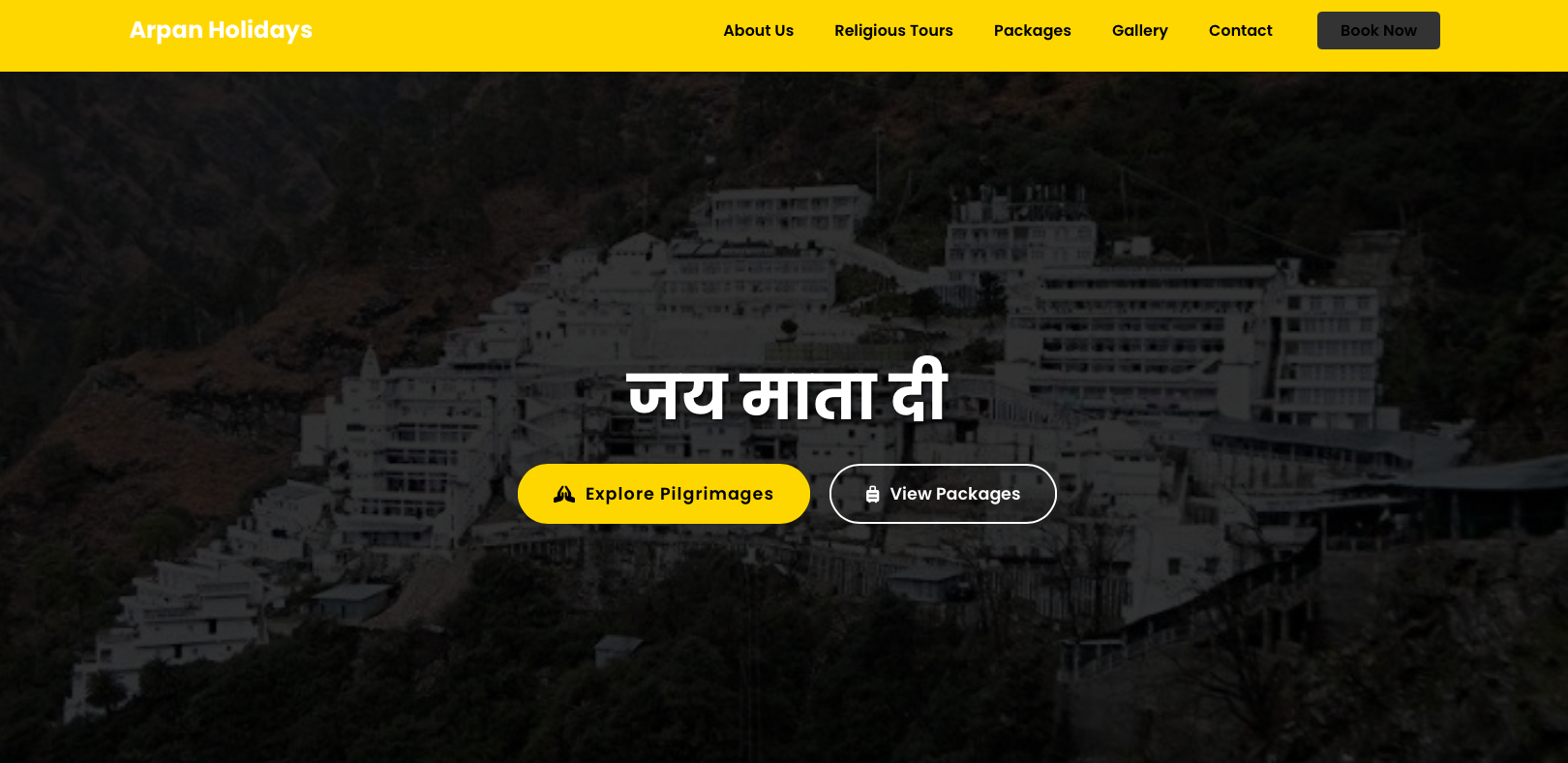 Tour & Travel Website